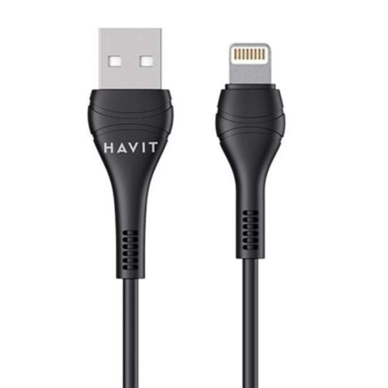 Havit CB6160 USB-A to Lightning Cable, 2A, 1m, Black