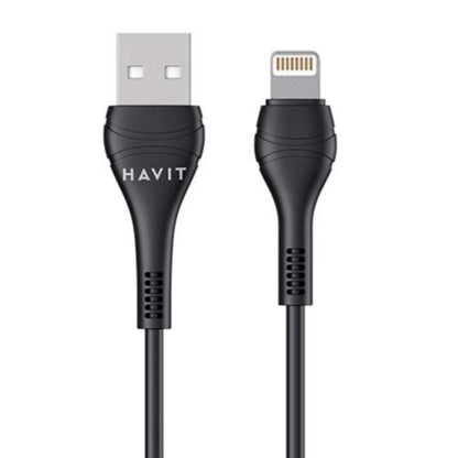 Havit CB6160 USB-A to Lightning Cable, 2A, 1m, Black