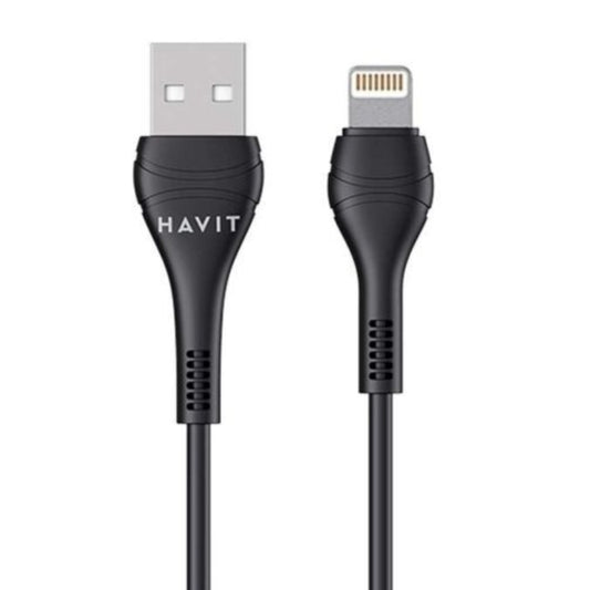 Havit CB6160 USB-A to Lightning Cable, 2A, 1m, Black