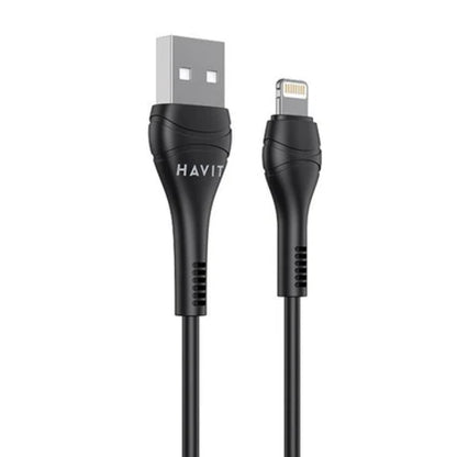 Havit CB6160 USB-A to Lightning Cable, 2A, 1m, Black