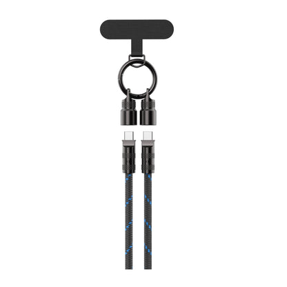 Havit CB6340 USB-C to USB-C Lanyard Cable, 60W, 1.2m, Black