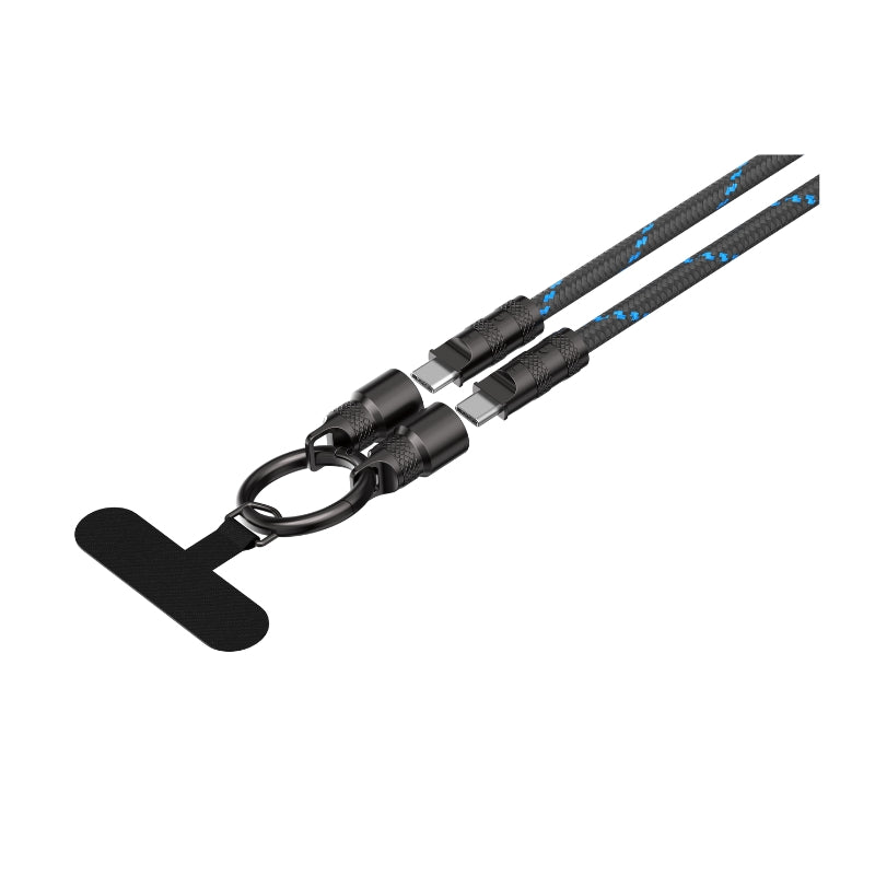 Havit CB6340 USB-C to USB-C Lanyard Cable, 60W, 1.2m, Black
