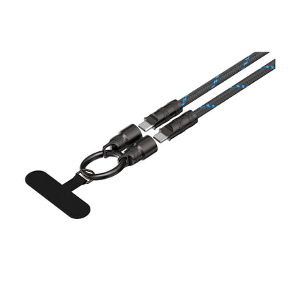 Havit CB6340 USB-C to USB-C Lanyard Cable, 60W, 1.2m, Black