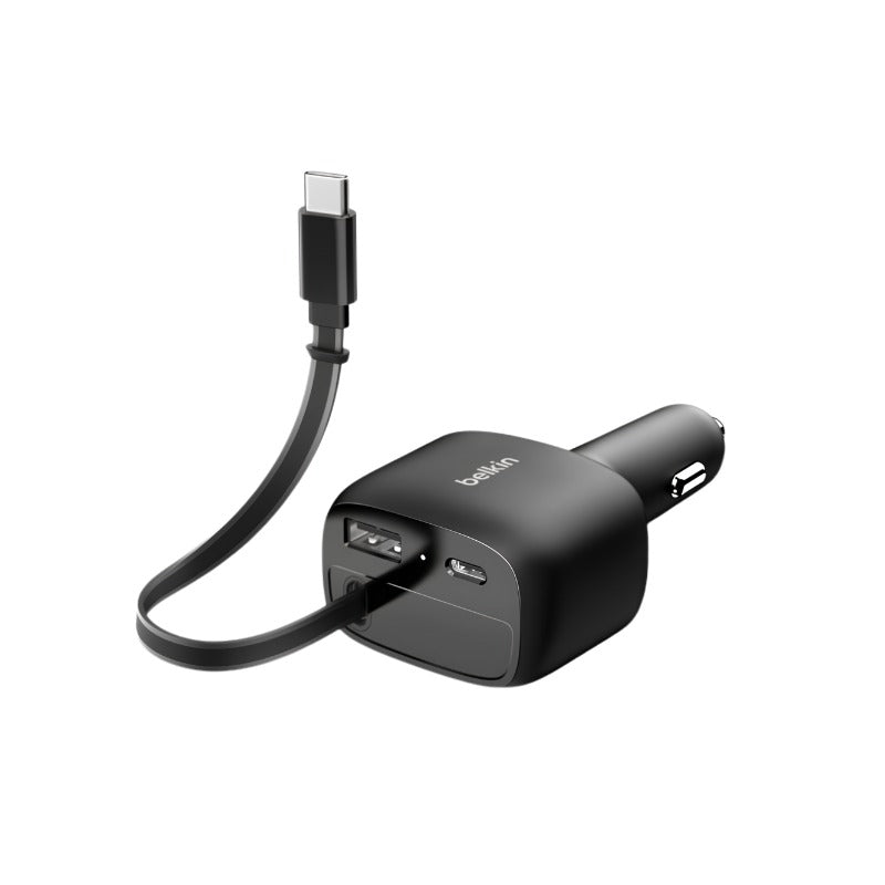 Belkin BoostCharge CCC001hqBK Retractable Car Charger 75W
