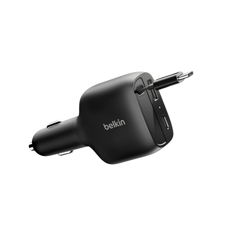 Belkin BoostCharge CCC001hqBK Retractable Car Charger 75W