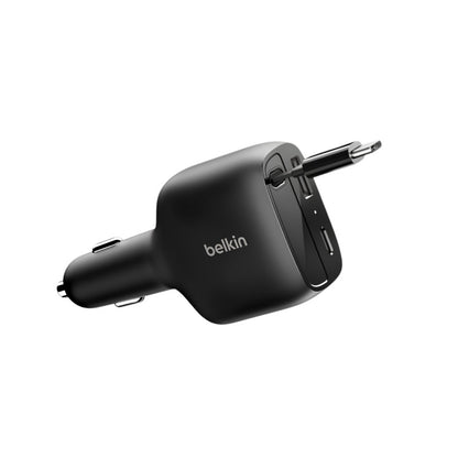 Belkin BoostCharge CCC001hqBK Retractable Car Charger 75W
