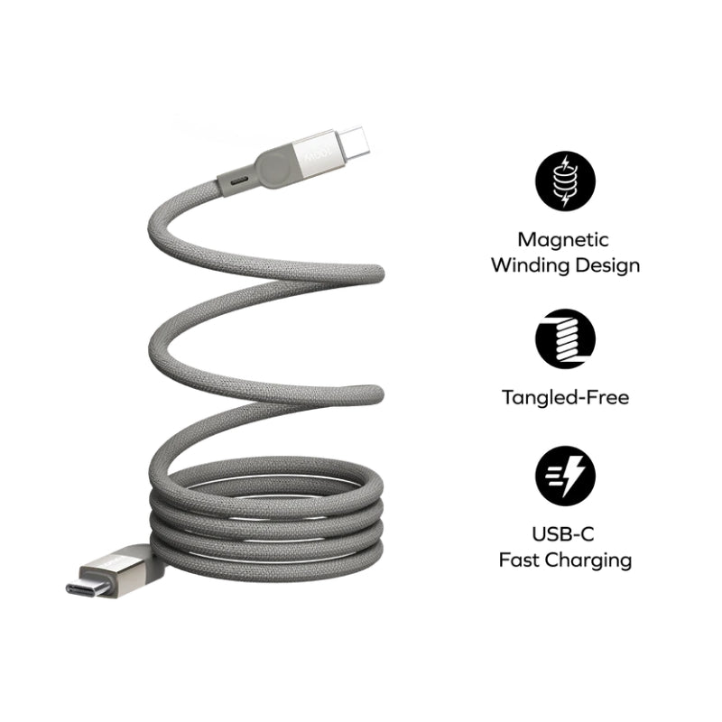 Momax Mag.Link DC35 Magnetic USB-C to USB-C Cable, 100W, 1 m