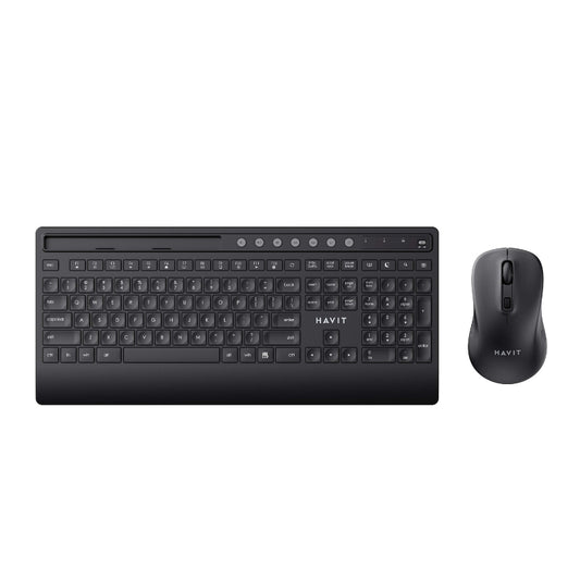 Havit KB242GCM Wireless Keyboard & Mouse Combo, Black/Grey