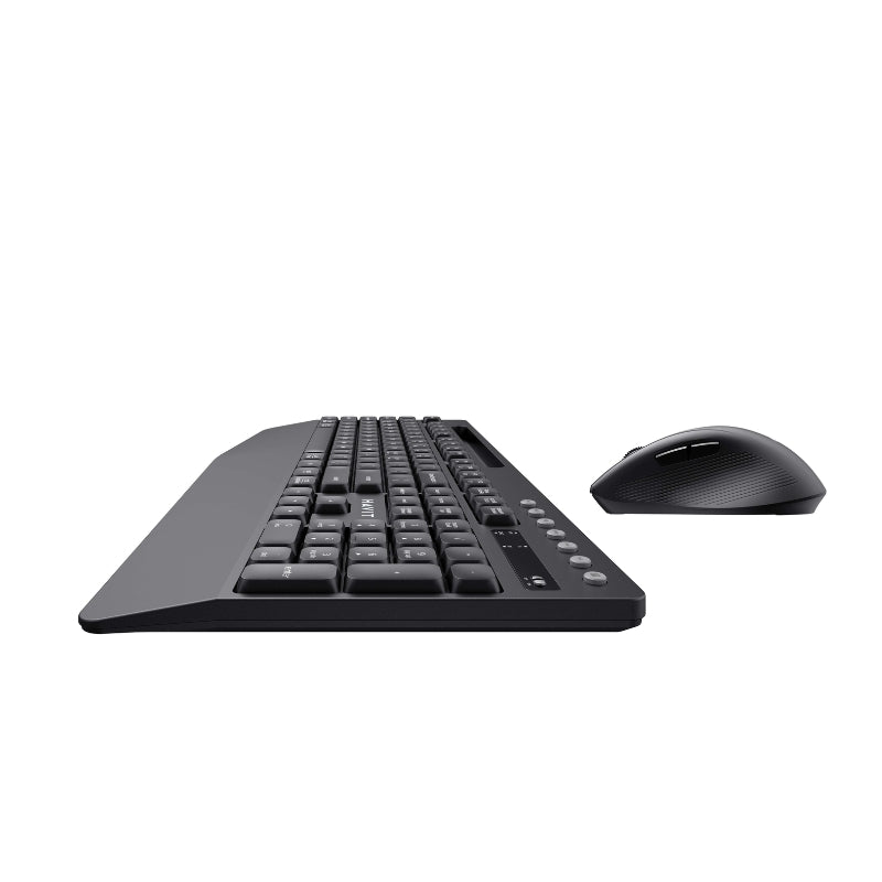 Havit KB251WB Bluetooth and 2.4GHz Wireless Keyboard & Mouse Combo, Black/Grey