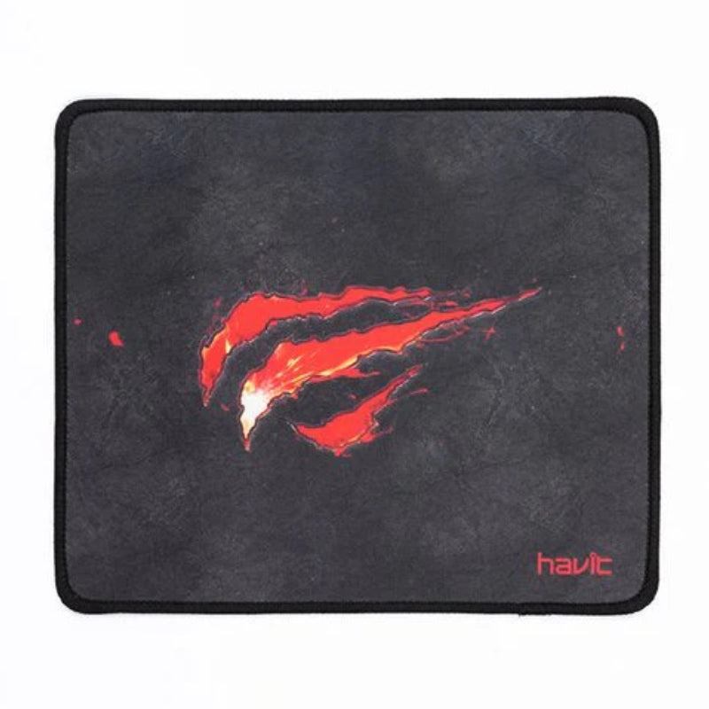 Havit HV-MP837 Mouse Pad, 250 × 210 × 2mm, Black with Red Graphic