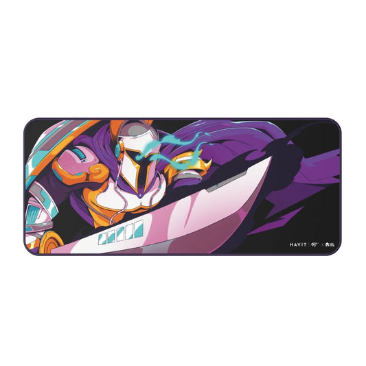 Havit MP862 × VKS Mouse Pad, Black/Purple, 700 × 300 × 3 mm