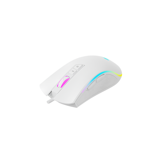 Havit MS1034 V2 Wired Gaming Mouse, 8000 DPI and RGB, White