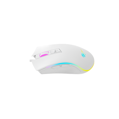 Havit MS1034 V2 Wired Gaming Mouse, 8000 DPI and RGB, White