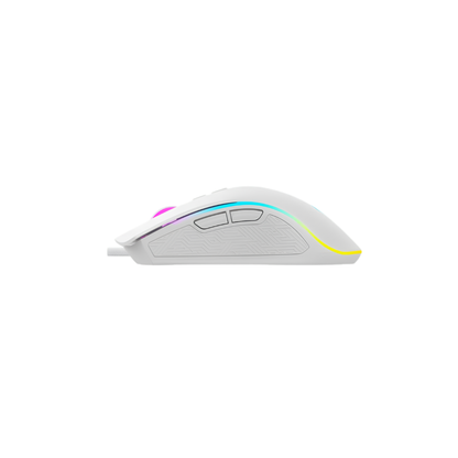 Havit MS1034 V2 Wired Gaming Mouse, 8000 DPI and RGB, White