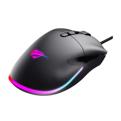 Havit MS954 Wired USB Gaming Mouse, 12000 DPI and RGB, Black