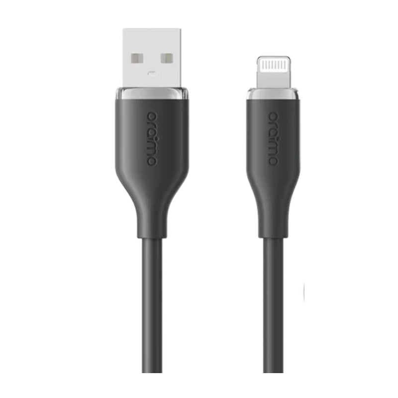 Oraimo SilkLine OCD-115L USB-A to Lightning Cable, 12W, 1m, Black