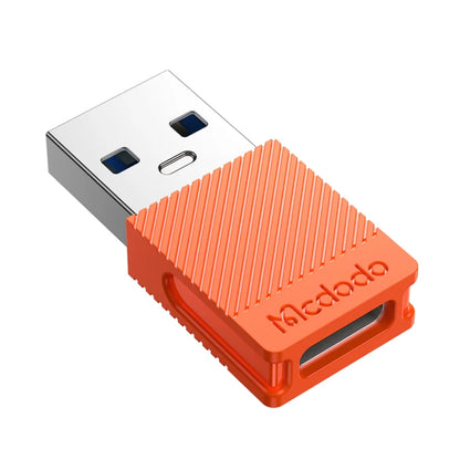 Mcdodo OT-6550 USB-A Male to USB-C Female Adapter, USB 3.0, Orange