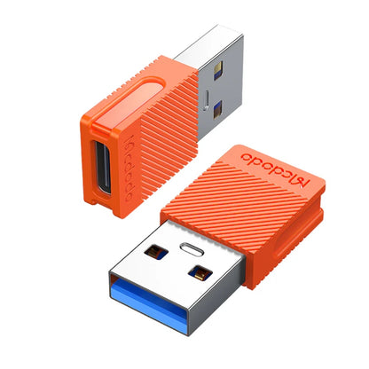 Mcdodo OT-6550 USB-A Male to USB-C Female Adapter, USB 3.0, Orange