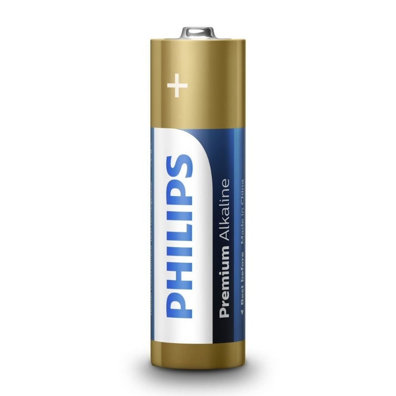 Philips Premium Alkaline 1.5V Batteries, 4-Pack, AA or AAA