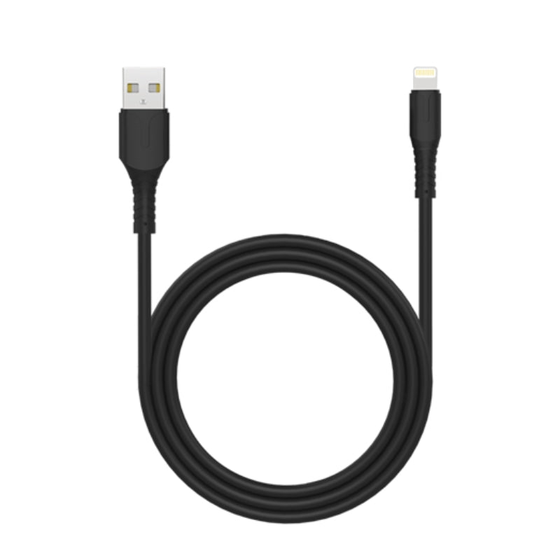 RockRose RRCS18L USB-A to Lightning cable, black, 1m