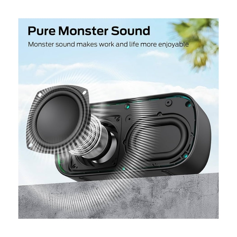Monster S150 Portable Bluetooth Speaker, Black
