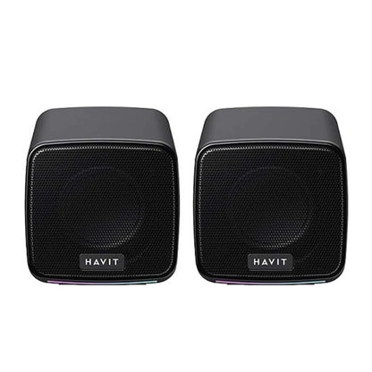 Havit SK764 Wired Stereo Desktop Speakers, Black