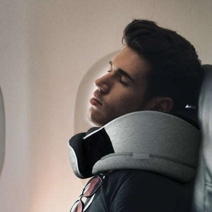 Momax 1-World SR37E Memory-Foam Travel Pillow, Grey