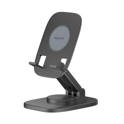 Havit ST7164 Foldable Height-Adjustable Desktop Phone Stand, Black