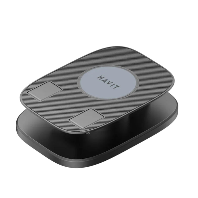 Havit ST7164 Foldable Height-Adjustable Desktop Phone Stand, Black