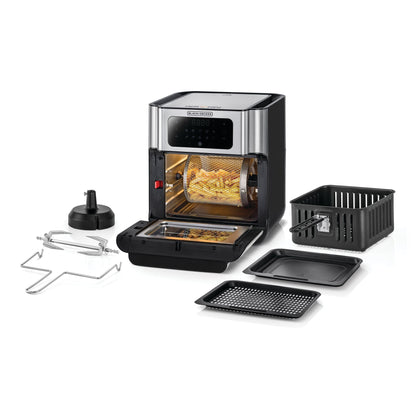 Black+Decker AOF100-B5 open with accessories