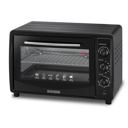 BLACK+DECKER TRO45RDG-B5 45L toaster oven angle