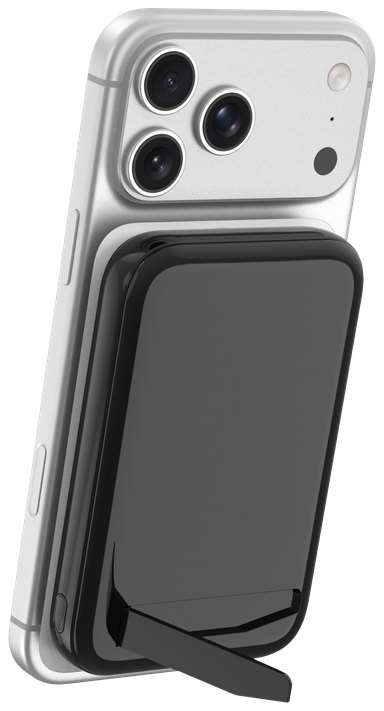 باور بنك لاسلكي مع حامل 10000mAh | WIWU Wi-P064 Classic 10000mAh أسود