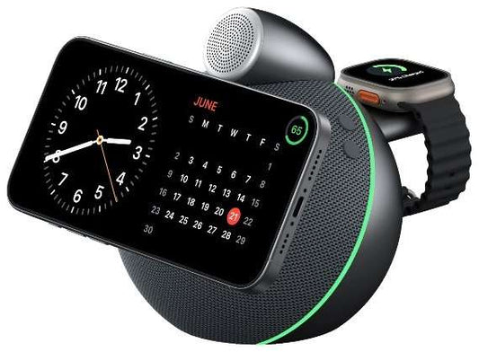 سبيكر مع شاحن لاسلكي Qi2.2 بقدرة 25W | WIWU Wi-G042 Speaker & Wireless Charger Default Title