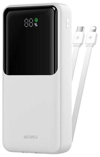 باور بنك 20000mAh بقدرة 22.5W | WIWU Wi-P082 Essen 22.5W أبيض