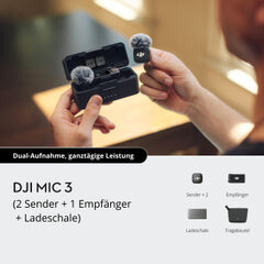 DJI Mic 3 تسجيل 32-bit Float وTimecode للمحترفين