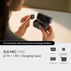 DJI Mic Mini للاستخدام مع الموبايل والكاميرا وصناعة المحتوى