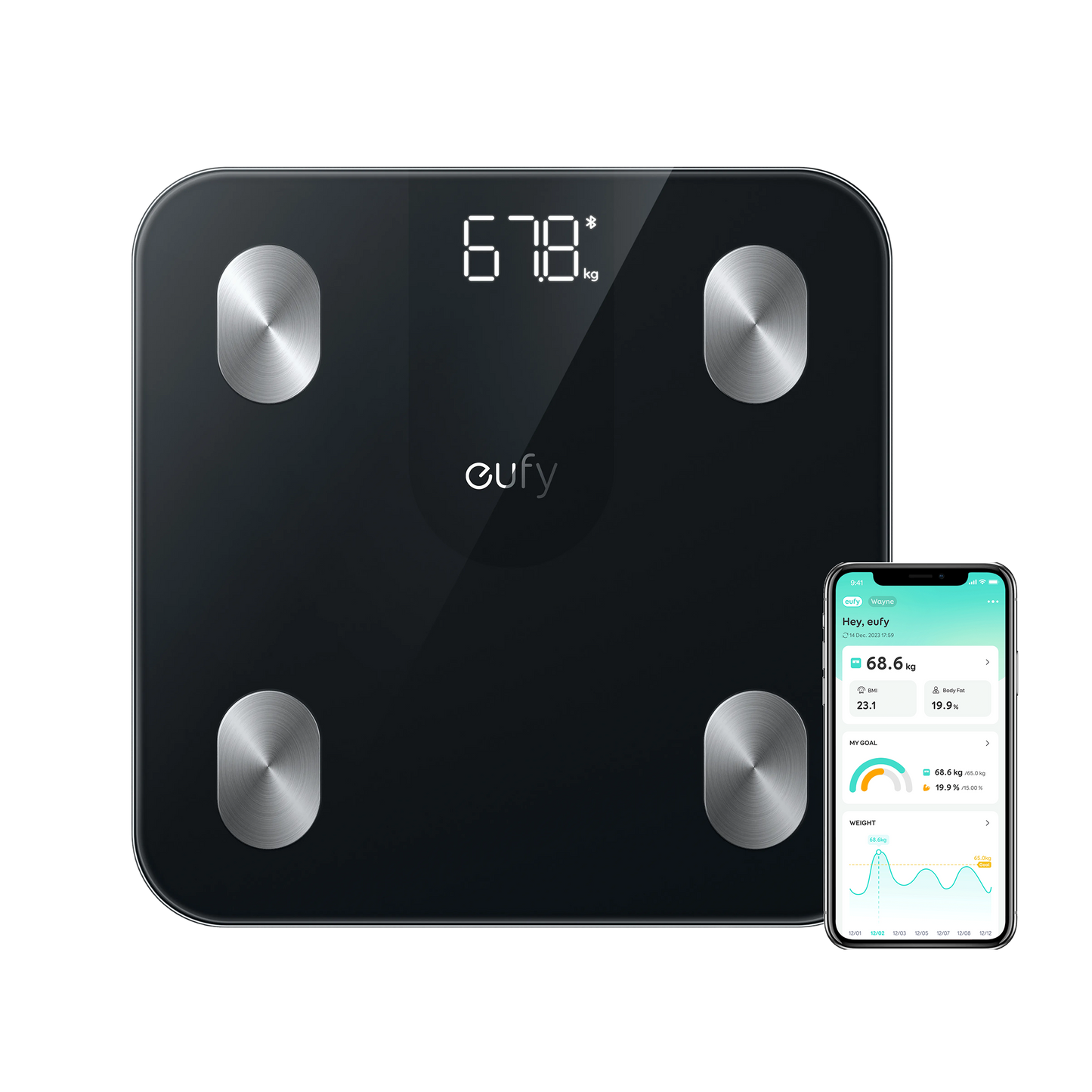 eufy Smart Scale A1 - اللون الأسود