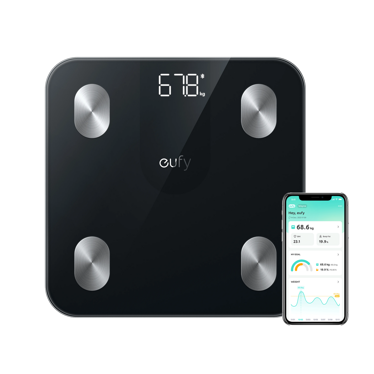 eufy Smart Scale A1 - اللون الأسود