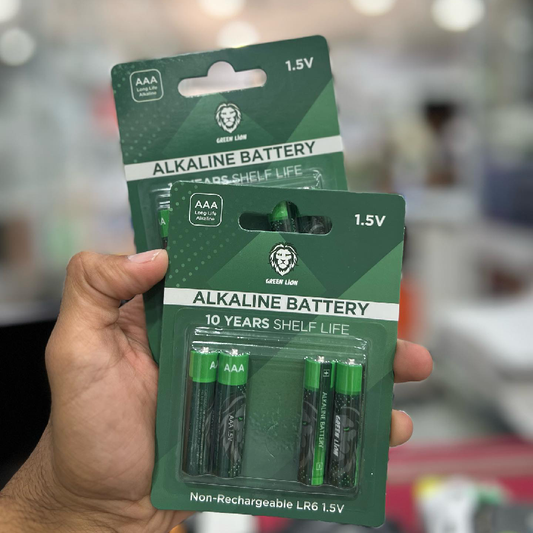 Green Lion Alkaline Battery AAA 4pcs 1.5V Green