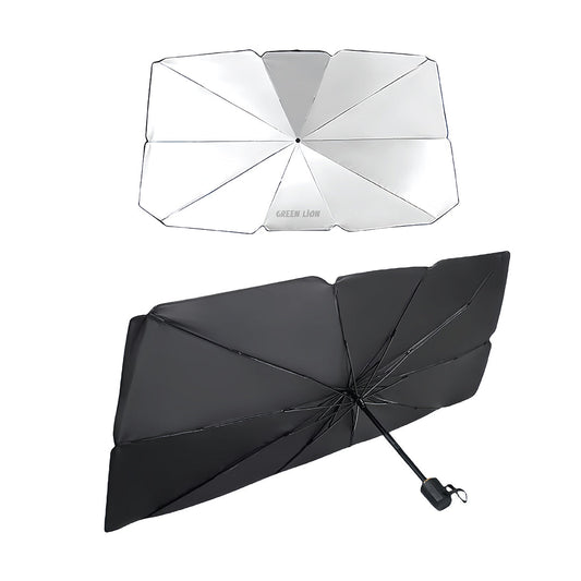 Green Lion Car Windshield Umbrella - Black