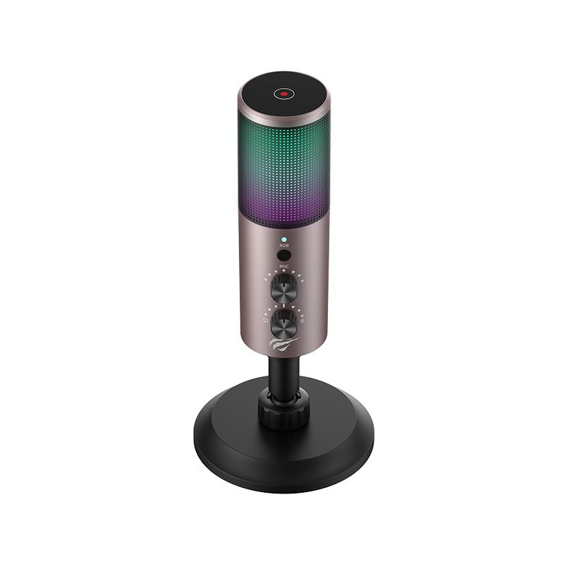 Havit GK61 RGB Gaming Microphone angled view