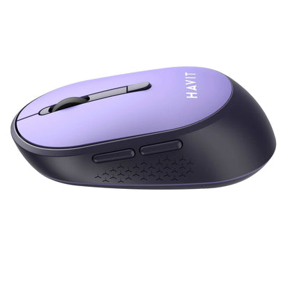 Havit MS78GT Wireless Mouse Purple side view