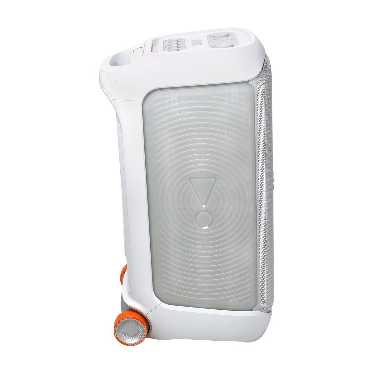 JBL PartyBox Stage 320 أبيض — منظر جانبي