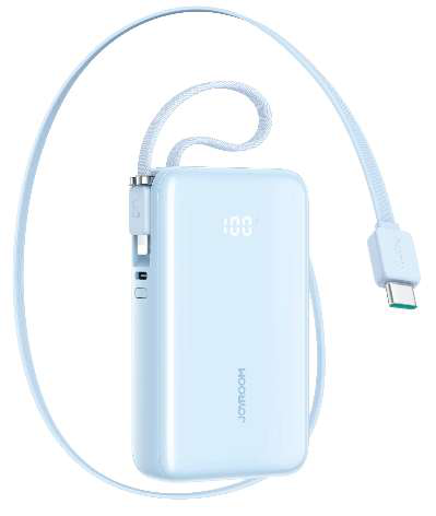 باور بانك Joyroom JR-PR2 سعة 10000mAh بكيبل قابل للسحب