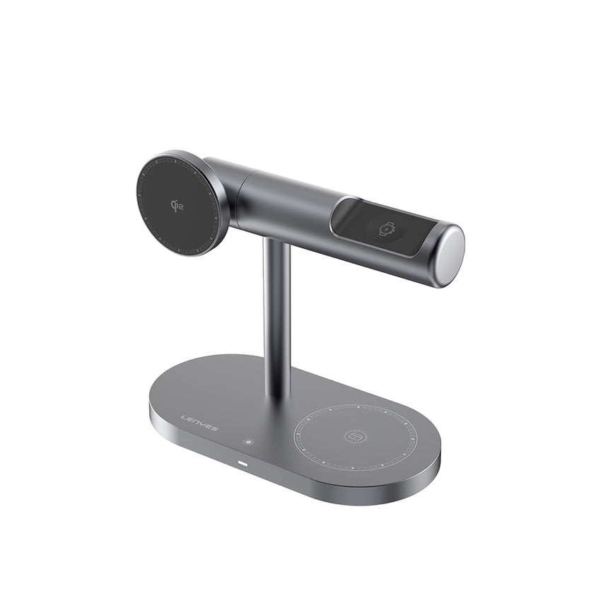 Lenyes PW319 Qi2 15W 3-in-1 wireless charging stand