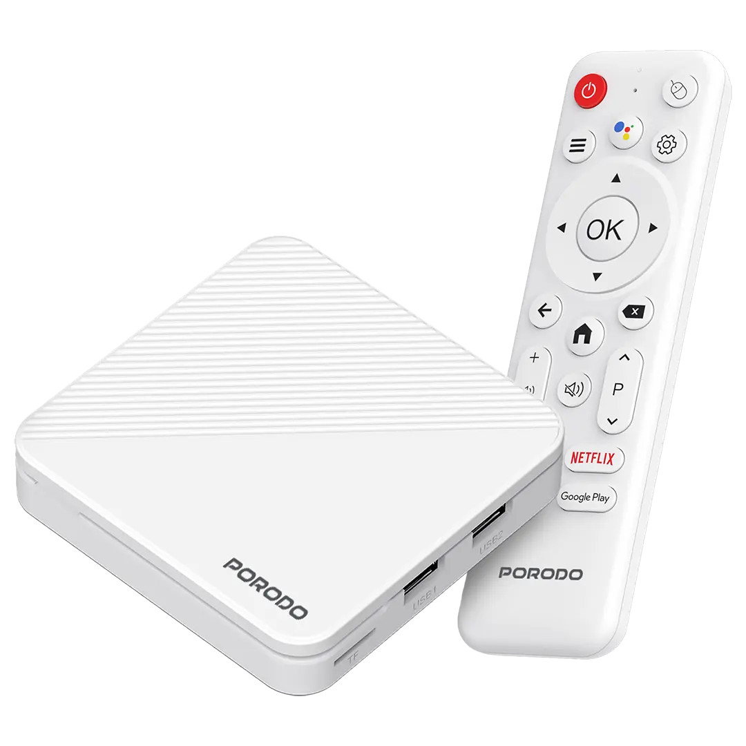 Porodo EchoBox Android TV Box 4K 2GB 16GB - White