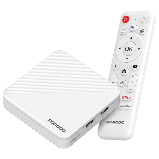 Porodo EchoBox Android TV Box 4K 2GB 16GB - White