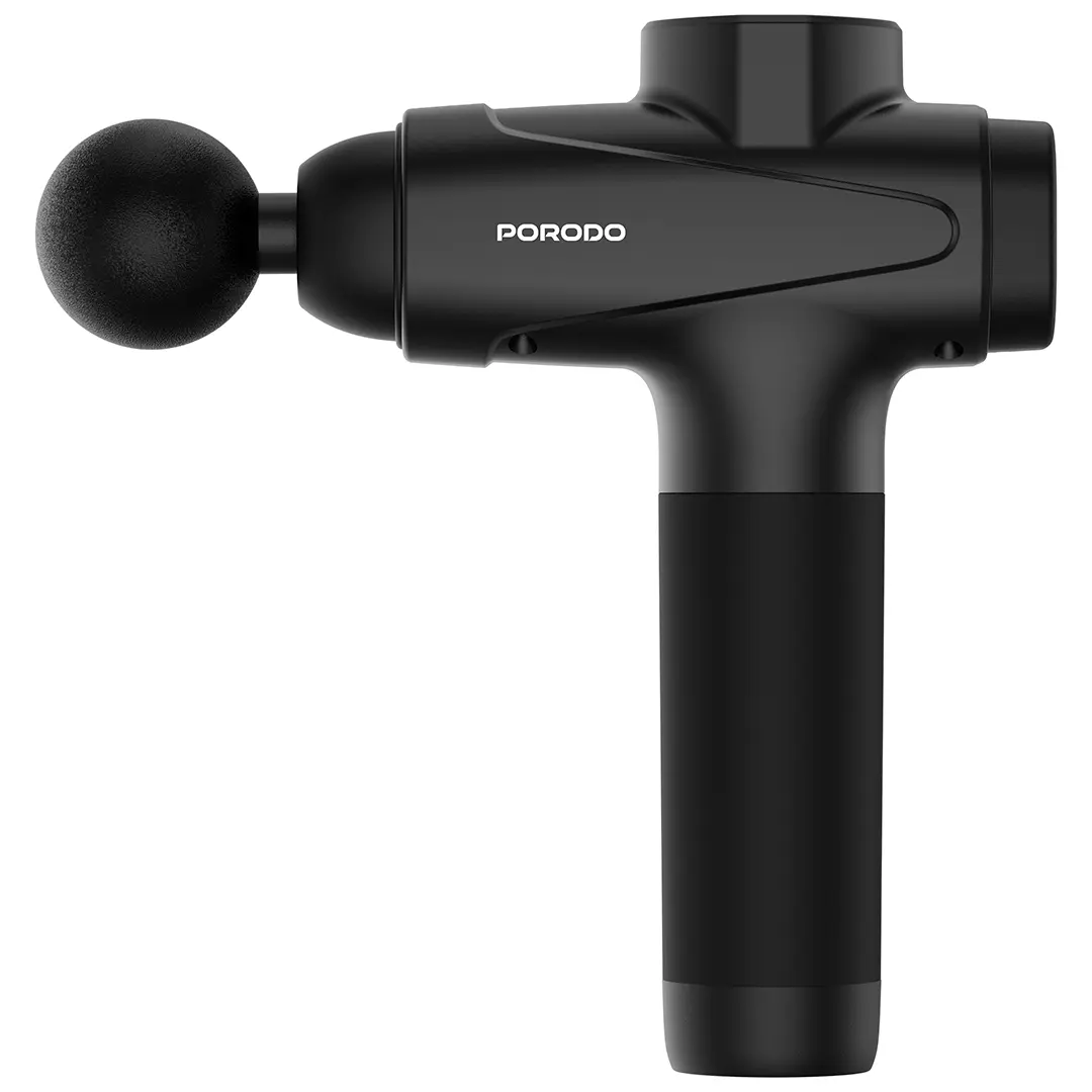Porodo Lifestyle Multi-Head Deep Massage Gun - Black