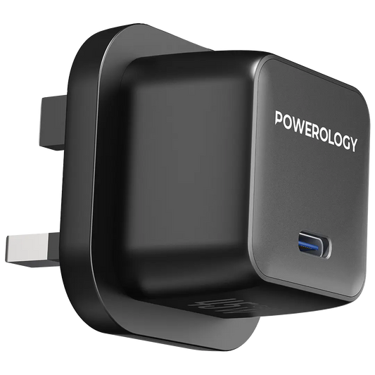 Powerology QX 45W GaN Adapter Black Grey
