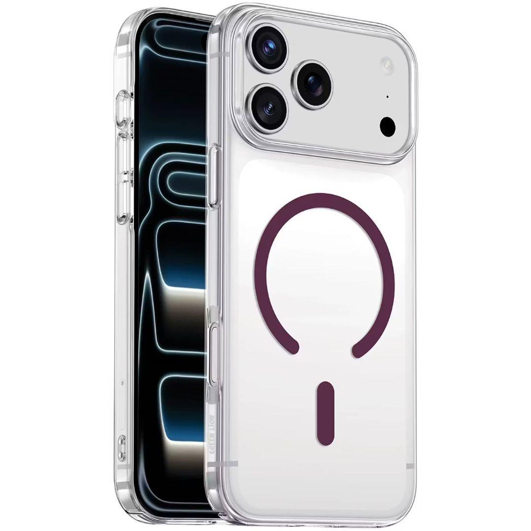 Green Lion Coral Delgado Case For iPhone 18Pro Max - Burgundy